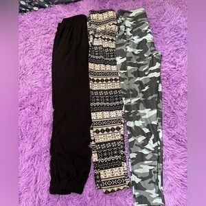 Set de 3 Bally Black and Cream Sweatpants Joggers